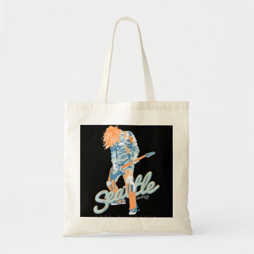 90s Seattle City Grunge Music  Travel  Tote Bag