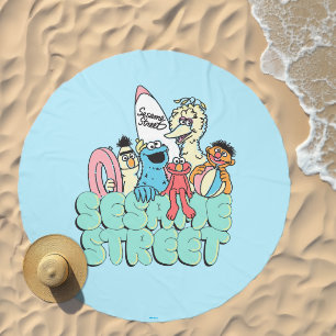 90's Sesame Street Vintage Surf Beach Towel