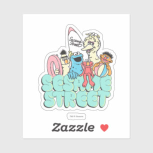 90's Sesame Street Vintage Surf Sticker