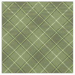90s Slanted Plaid Khaki Green Unisex Pattern Fabric