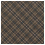 90s Slanted Plaid Pattern Brown Grunge Earthy Dark Fabric