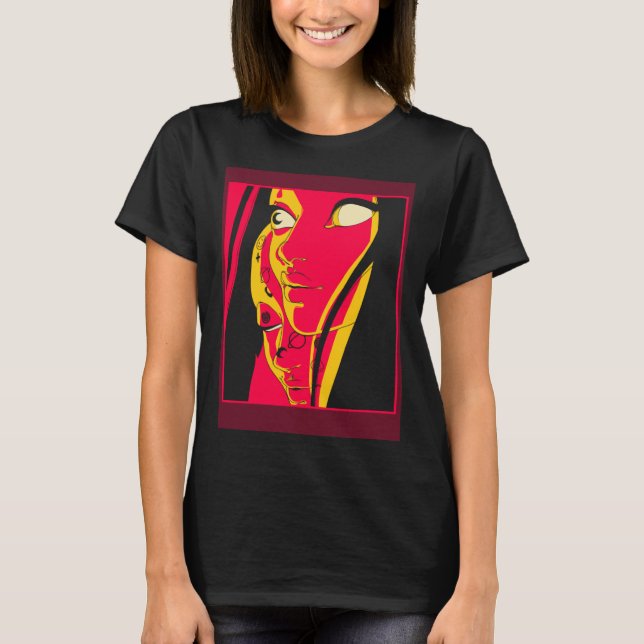 90s Soft Grunge Aesthetic Edgy E Girl Pastel Goth  T-Shirt (Front)