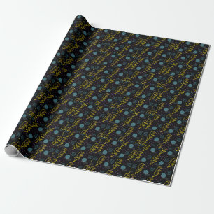 90's style: colorful abstract pattern wrapping paper