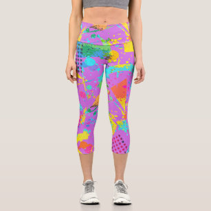 Retro Vintage 80s and 90s Style Leggings | Zazzle