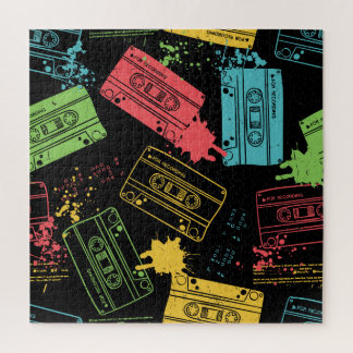 90s Style Cool Grunge Cassettes Jigsaw Puzzle
