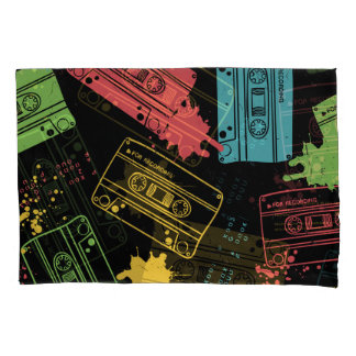 90s Style Cool Grunge Cassettes Pillow Case