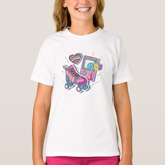 90's T-Shirt For Girls  (Front)