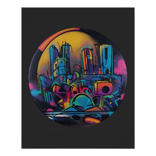 90s theme airbrush shirts poster