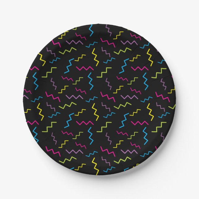 90's Throw Back Birthday Party Plates (Front)