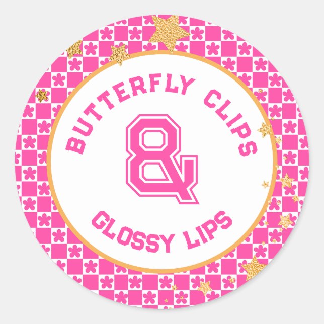 90s Throwback Party Favor Classic Round Sticker (Front)