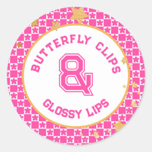 90s Throwback Party Favor Classic Round Sticker