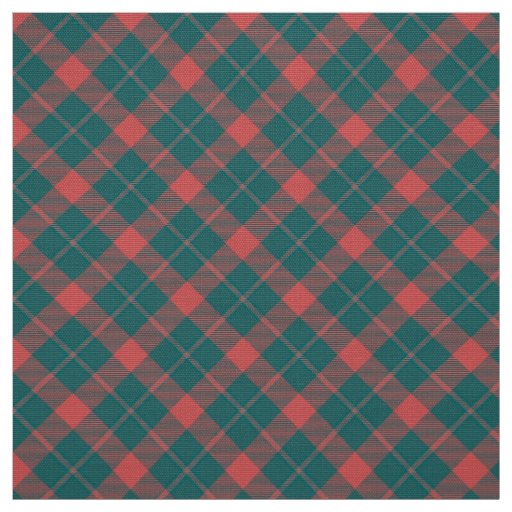 90s Unisex Plaid Pattern Abstract Grunge Green Red Fabric