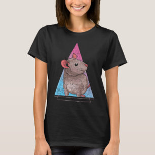 90s Vaporwave Aesthetics Pet Owner Animal Rat T-Shirt