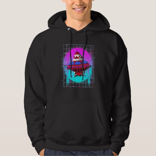 90s Vaporwave Aesthetics Science Fiction Alien Abd Hoodie