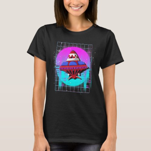 90s Vaporwave Aesthetics Science Fiction Alien Abd T_Shirt