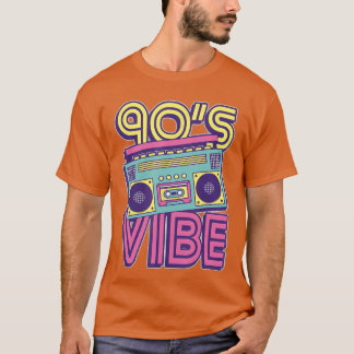 90s Vibe 1990s Music Lover Nineties Costume Party  T-Shirt