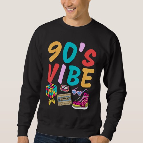 90s Vibe Retro Love 1990s 90s Vintage I Heart th Sweatshirt