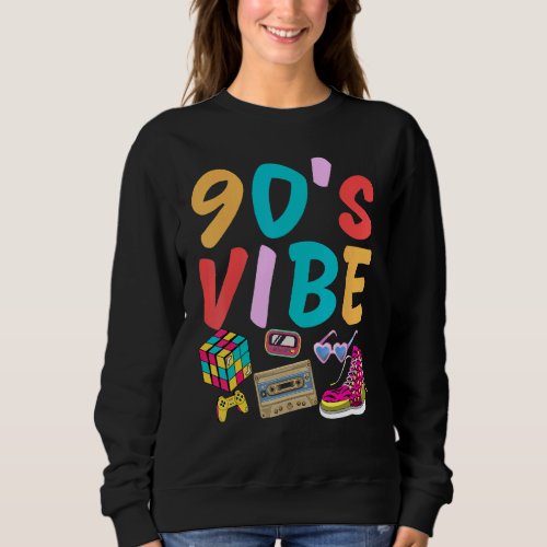 90s Vibe Retro Love 1990s 90s Vintage I Heart th Sweatshirt