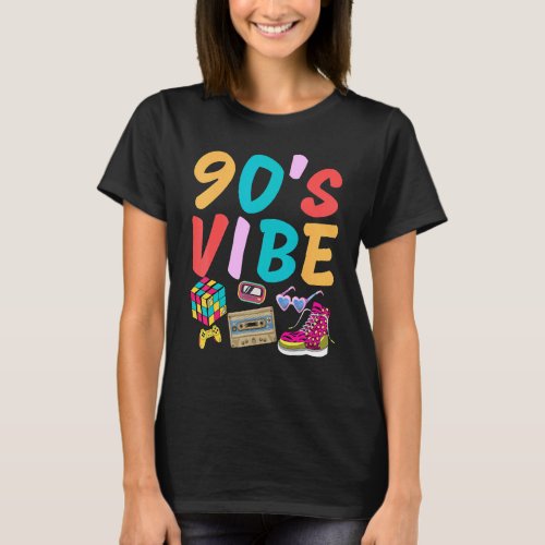 90s Vibe Retro Love 1990s 90s Vintage I Heart th T_Shirt