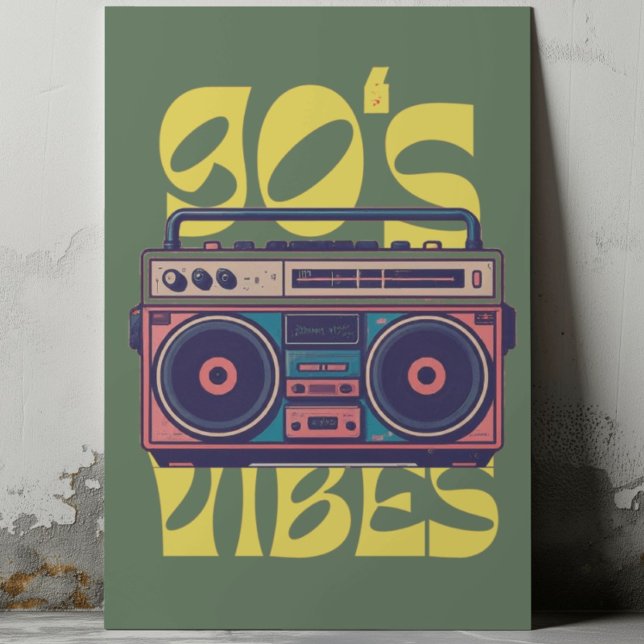 90's vibe vintage Boombox    Poster (90's vibe vintage Boombox Poster
)