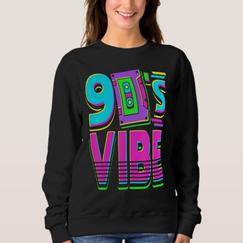 90s Vibe Vintage Radio Cassette Retro Throwback Gi Sweatshirt