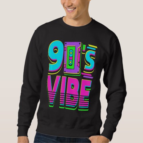 90s Vibe Vintage Radio Cassette Retro Throwback Gi Sweatshirt