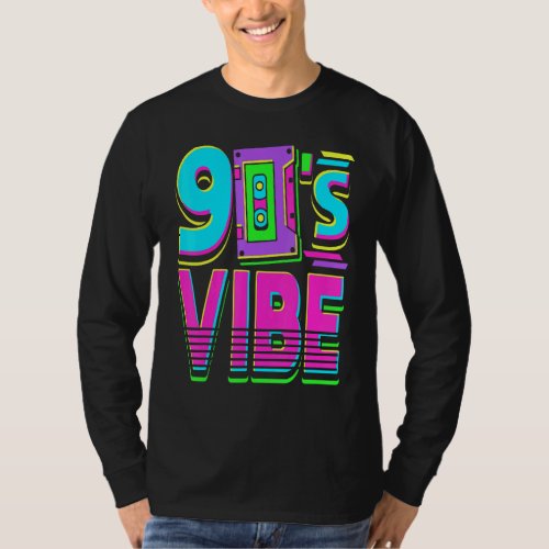 90s Vibe Vintage Radio Cassette Retro Throwback Gi T_Shirt
