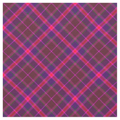 90s Vibrant Plaid Pattern Abstract Grunge Pink Fabric