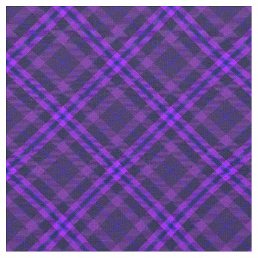 90s Vibrant Plaid Pattern Abstract Grunge Purple Fabric