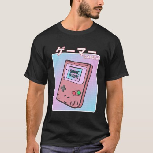 90s Video Game  Japanese Aesthetic Vaporwave Gamer T_Shirt