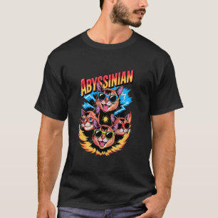 90's Vintage Abyssinian Abyssinians Abys Cat T-Shirt