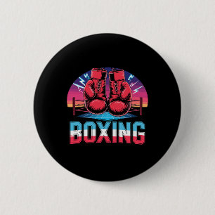 90s Vintage Boxing Gloves Fighter Boxer  Button