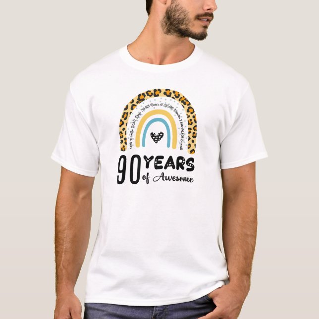 90th birthday, 90th, happy 90th birthday, birthday T-Shirt (Front)