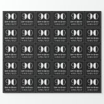 [ Thumbnail: 90th Birthday - Art Deco Inspired Look "90", Name Wrapping Paper ]