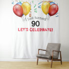 90th Birthday Balloon Backdrop, Photo Prop