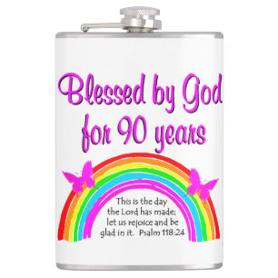 90TH BIRTHDAY BLESSING FLASK