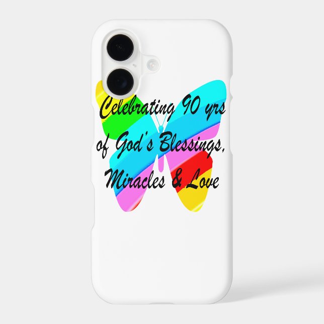 90TH BIRTHDAY BLESSING IPHONE CASE (Back)
