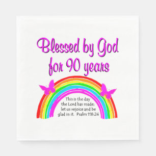 90TH BIRTHDAY BLESSING PAPER NAPKINS
