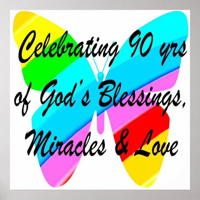 90TH BIRTHDAY BLESSING POSTER (Front)