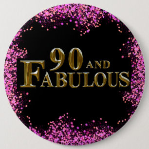 90th Birthday  Button