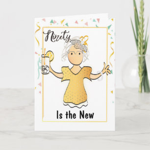 90th Birthday Card - 90 and Fabulous