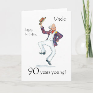90th Birthday Card for an Uncle