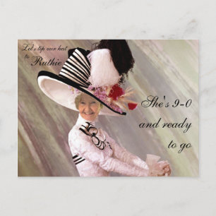 90th Birthday Celebration Invitation Postcard