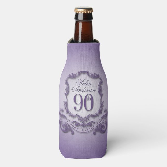 90th Birthday Celebration Personalized Cooler (Bottle Front)