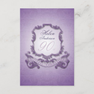 90th Birthday Celebration Vintage Frame Invitation