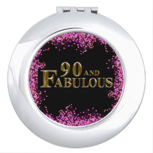 90th Birthday Compact Mirror