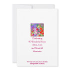 90th birthday floral modern 90 Save The Date card