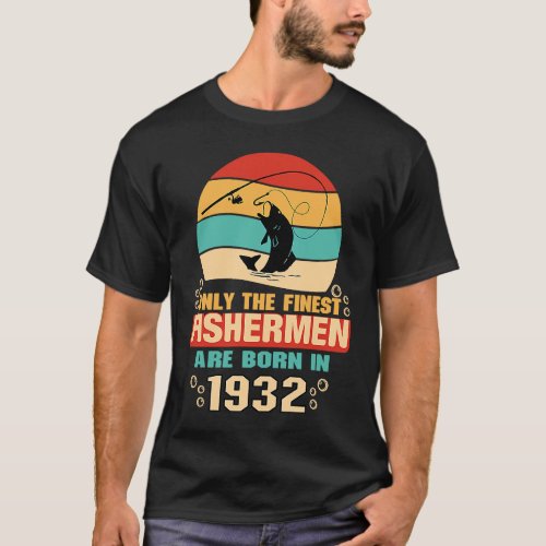 90th Birthday  for 90 Year Old Fishing Fishermen 1 T_Shirt