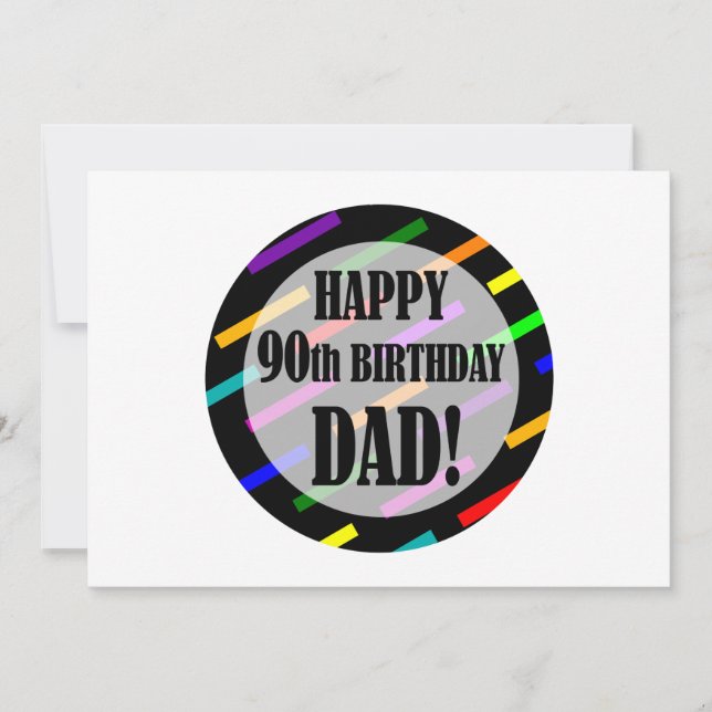 90th Birthday For Dad Card (Front)