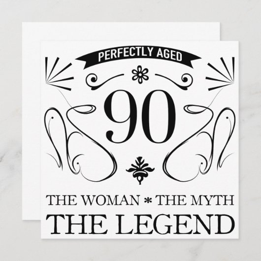 90th Birthday For Women (Front/Back)